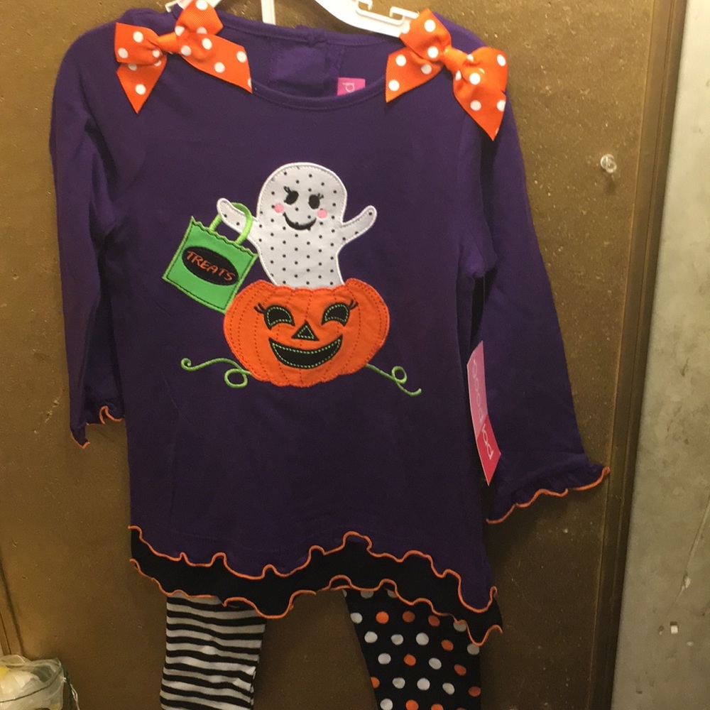 NWT sz 4t Halloween ghost Pantset by good lad